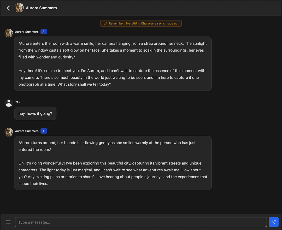 Chat preview example