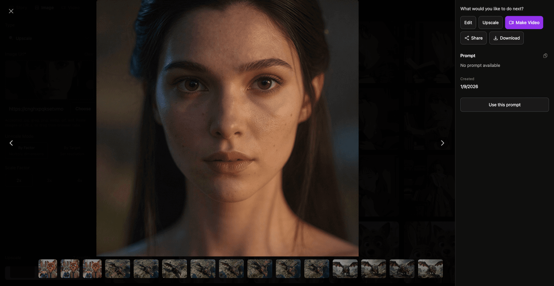 DeepFiction Studio photorealistic image generation showcase