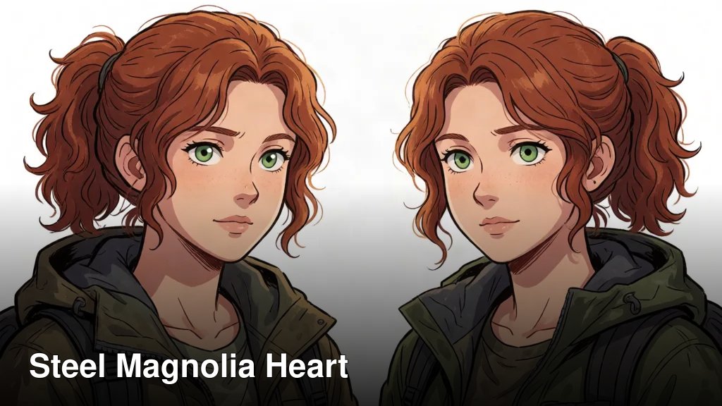 Steel Magnolia Heart
