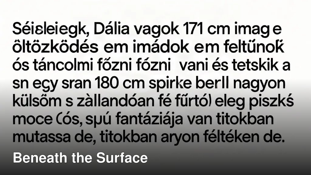 Beneath the Surface