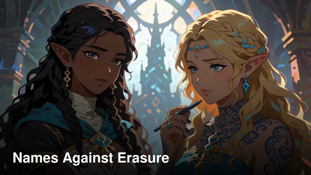 Names Against Erasure