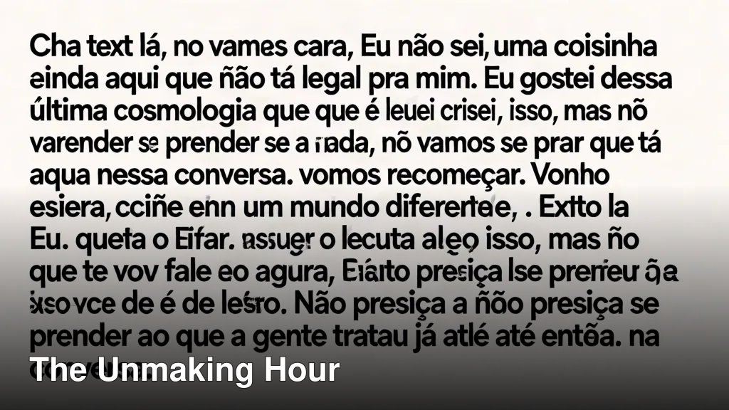 The Unmaking Hour