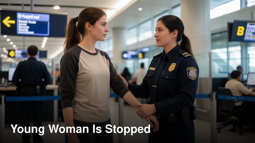 Young Woman Is Stopped