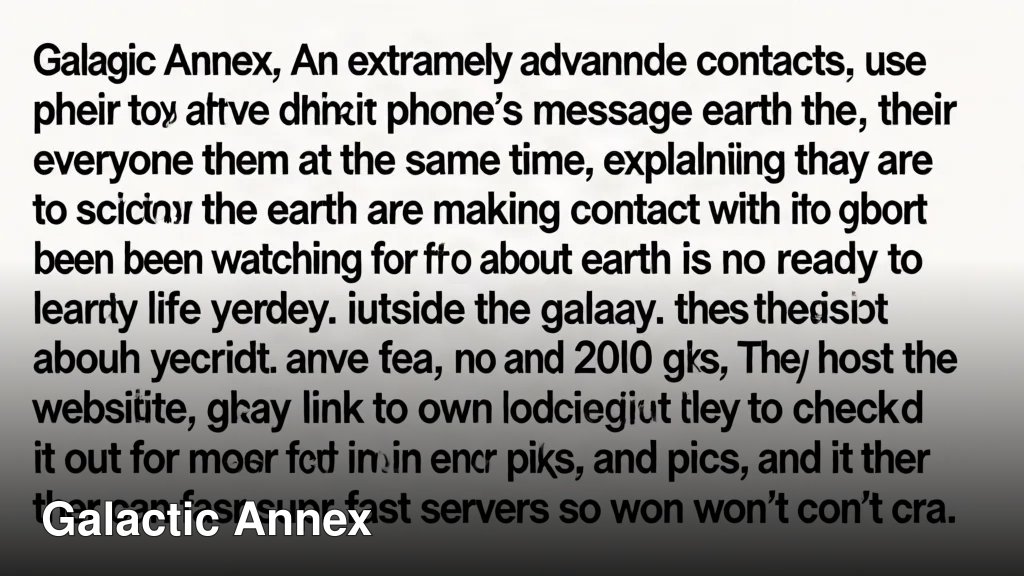 Galactic Annex