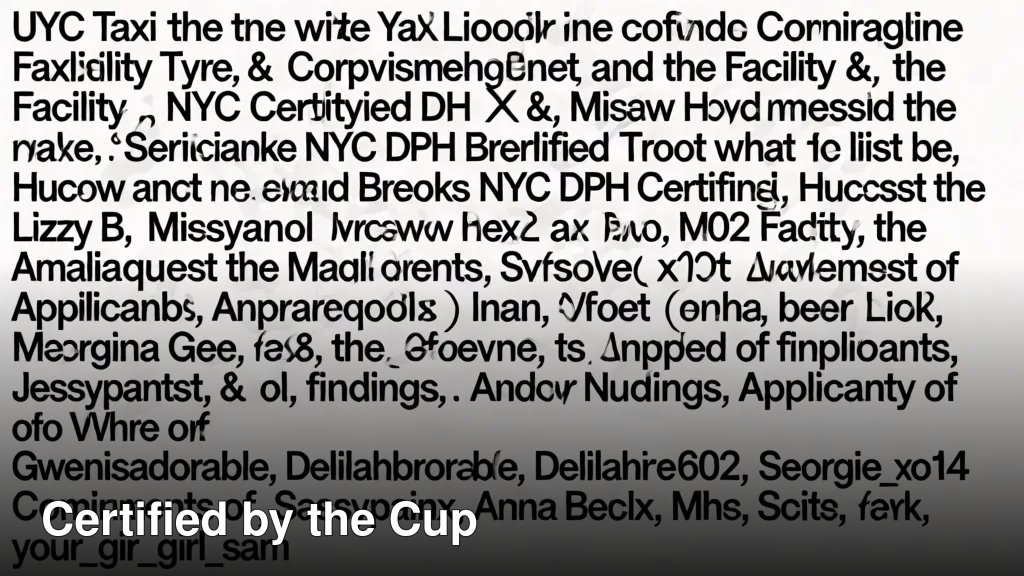 Certified by the Cup