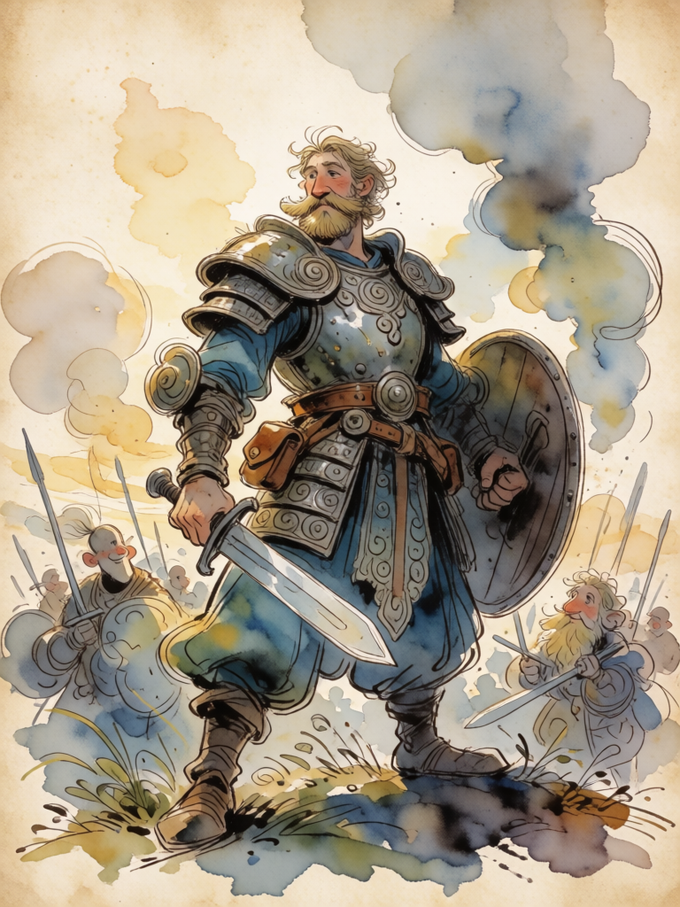 Ancient Warrior Portrait