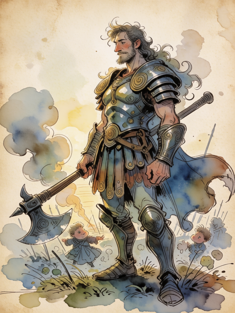 Ancient Warrior Portrait