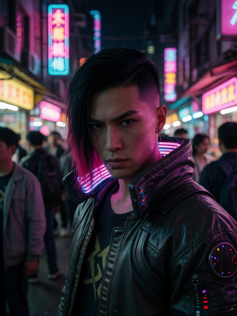 Cyberpunk Neon Portrait