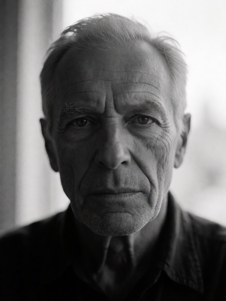 Dramatic B&W Portrait