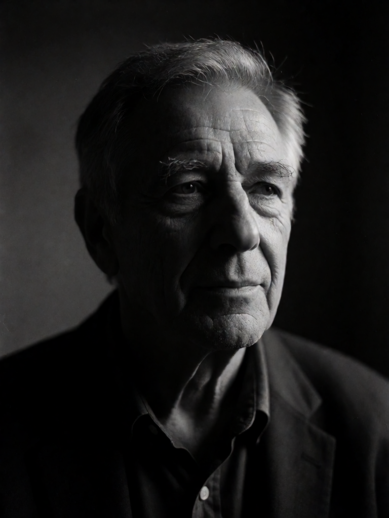 Dramatic B&W Portrait