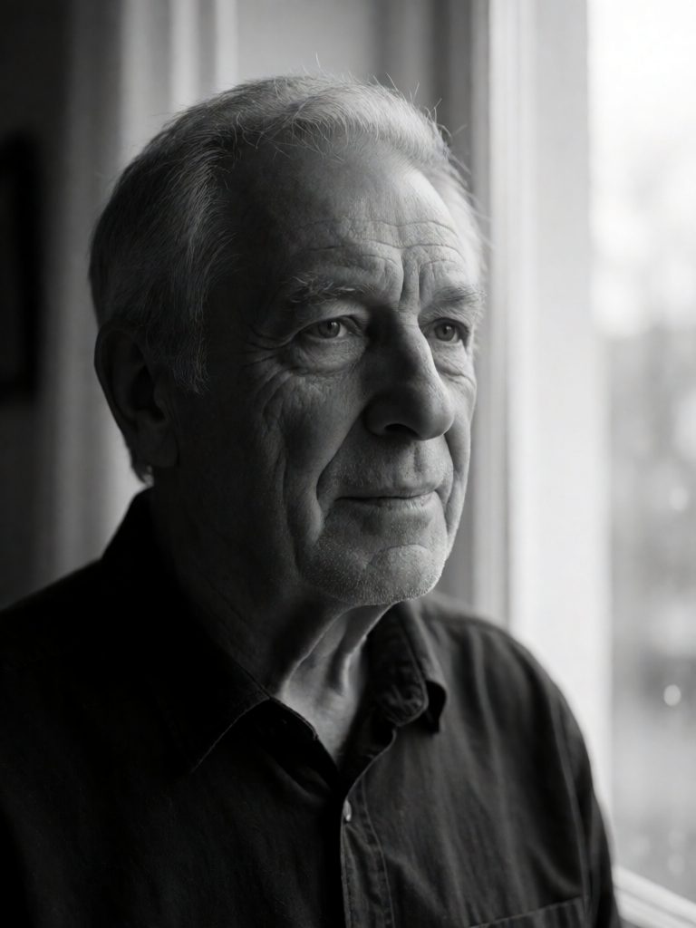 Dramatic B&W Portrait