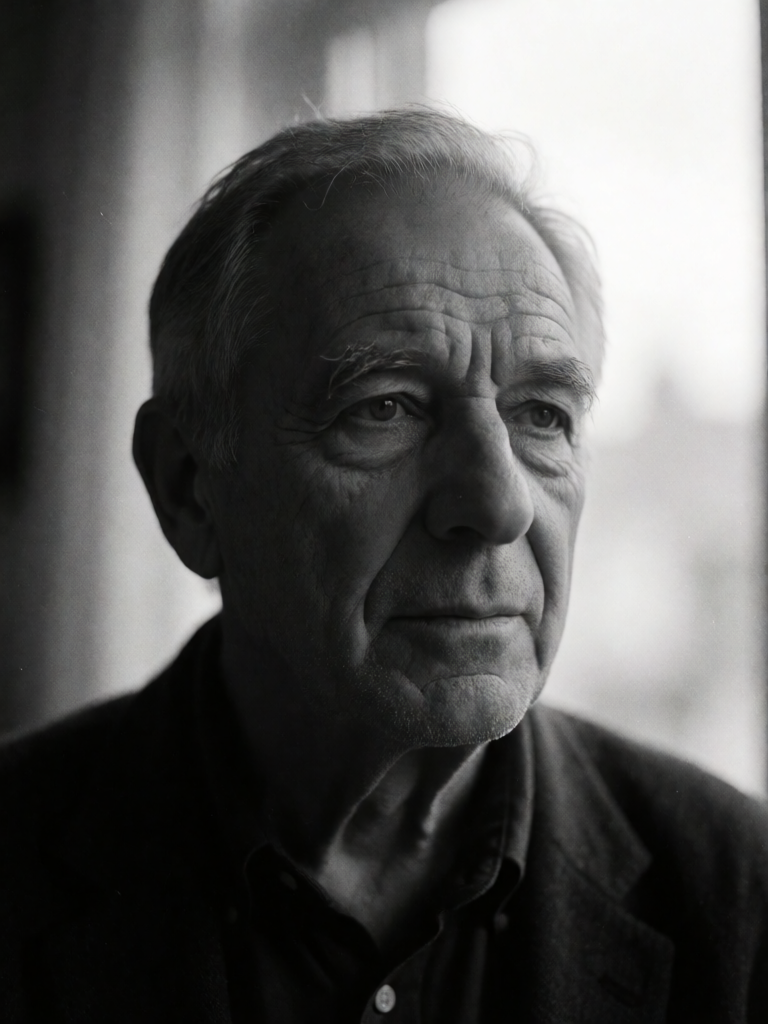 Dramatic B&W Portrait