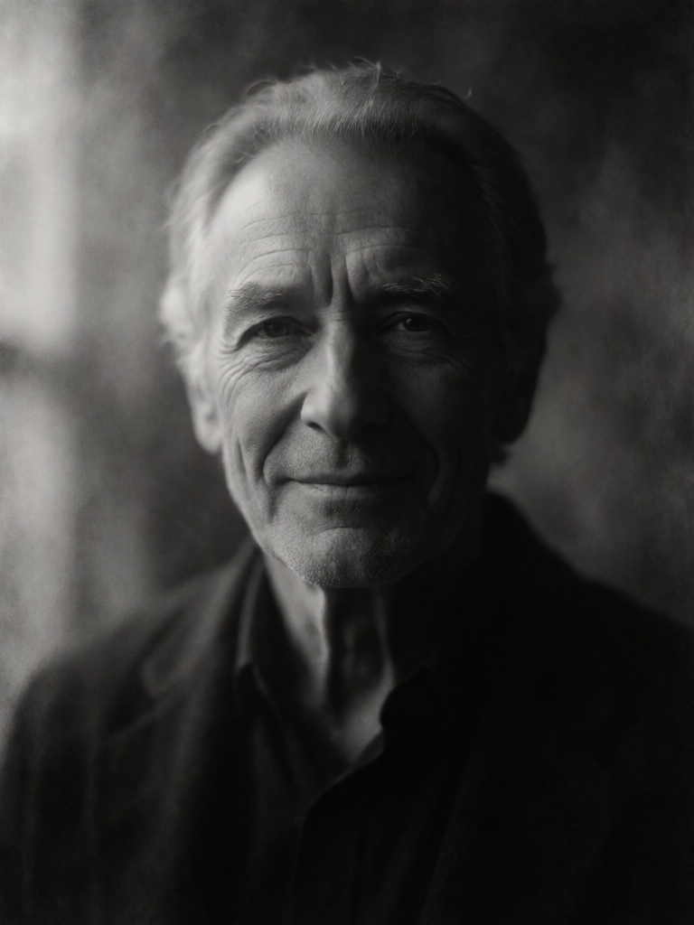 Dramatic B&W Portrait