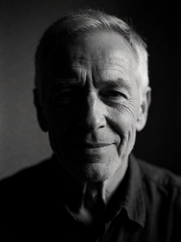 Dramatic B&W Portrait