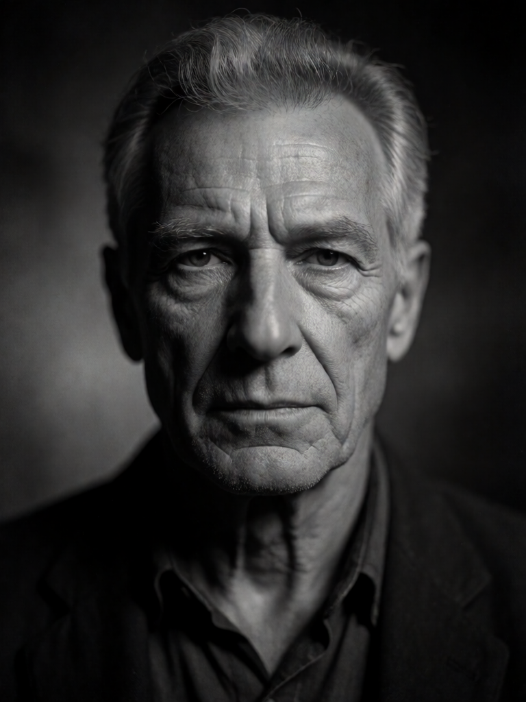 Dramatic B&W Portrait