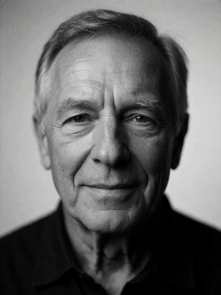 Dramatic B&W Portrait