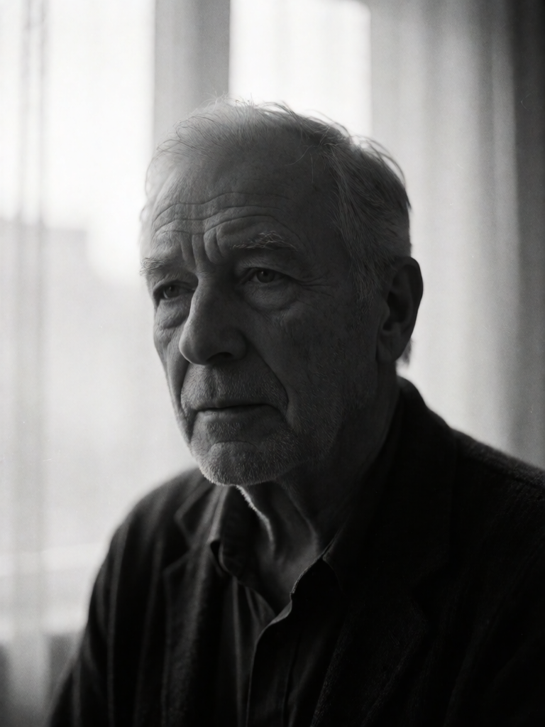 Dramatic B&W Portrait