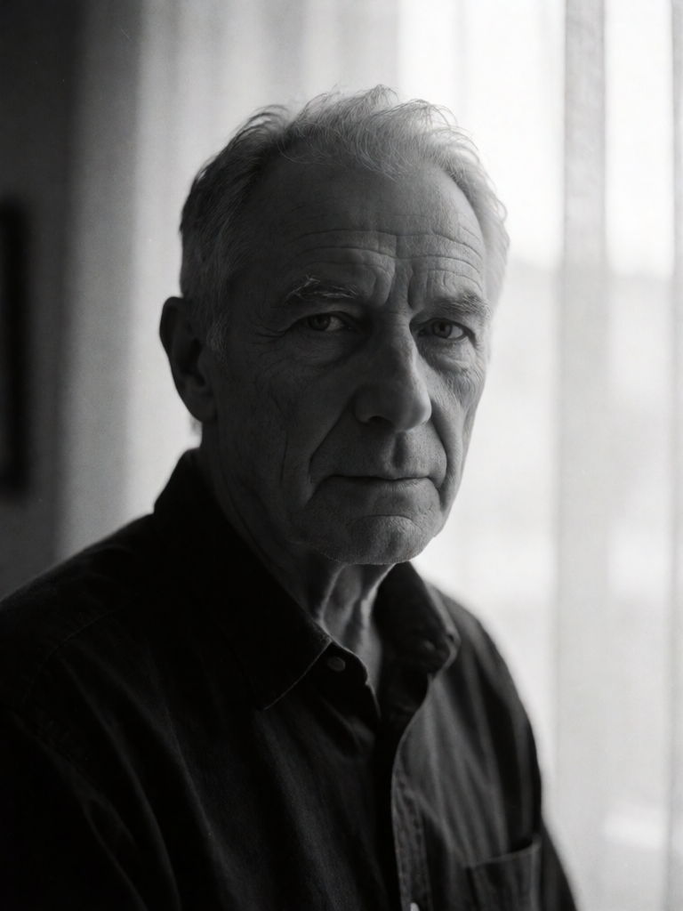 Dramatic B&W Portrait