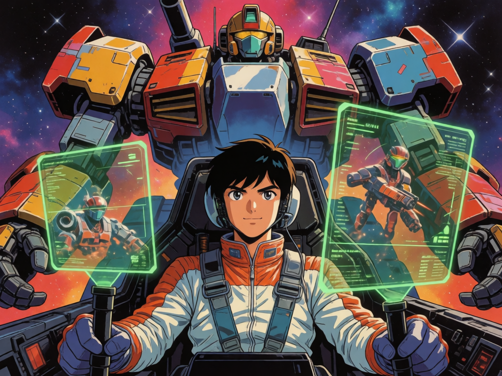Mech Pilot in Cockpit