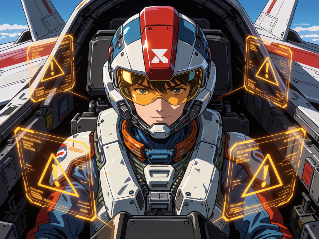Mech Pilot in Cockpit