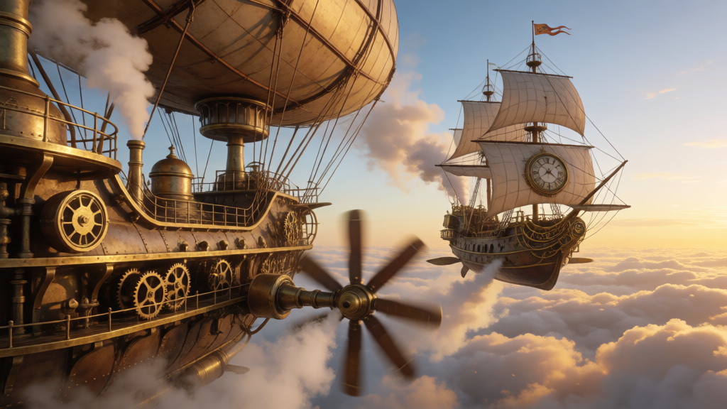 Steampunk Airship Vista