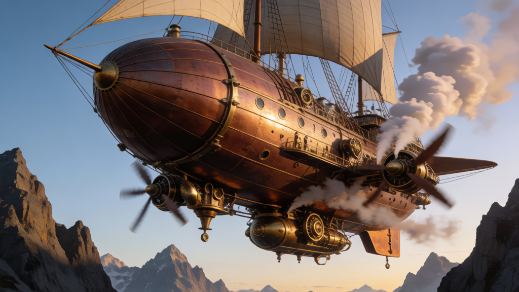 Steampunk Airship Vista