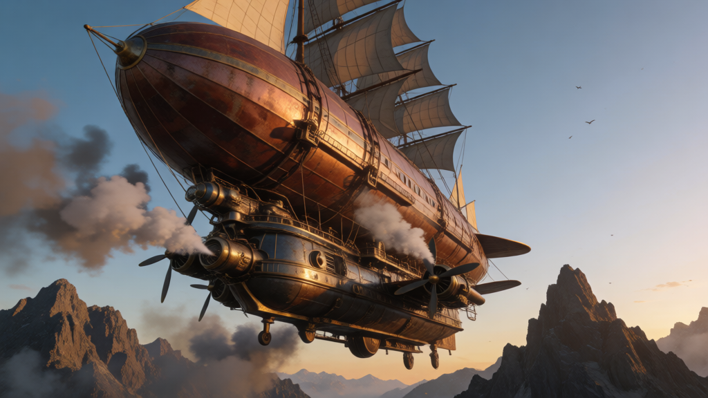 Steampunk Airship Vista