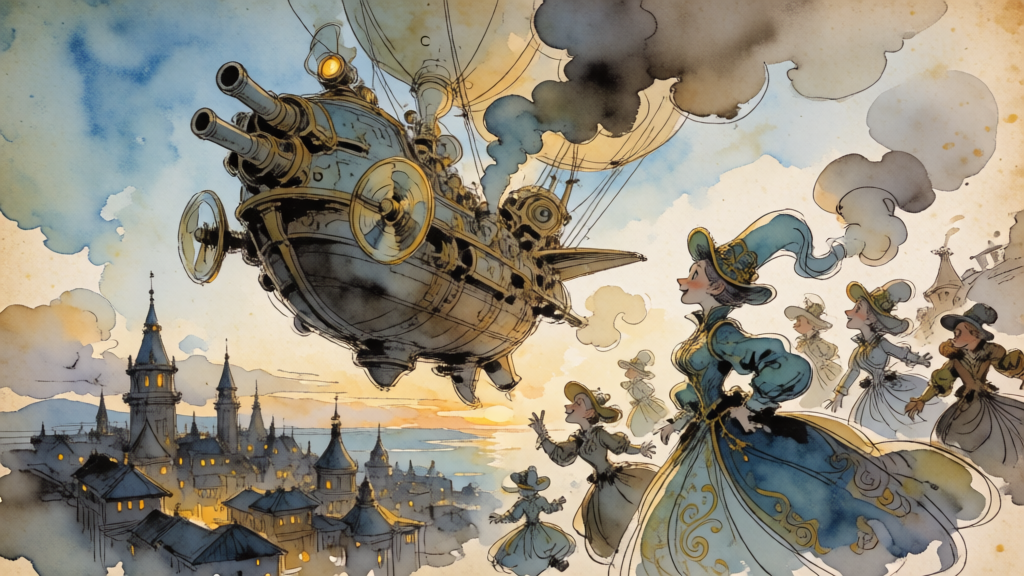 Steampunk Airship Vista