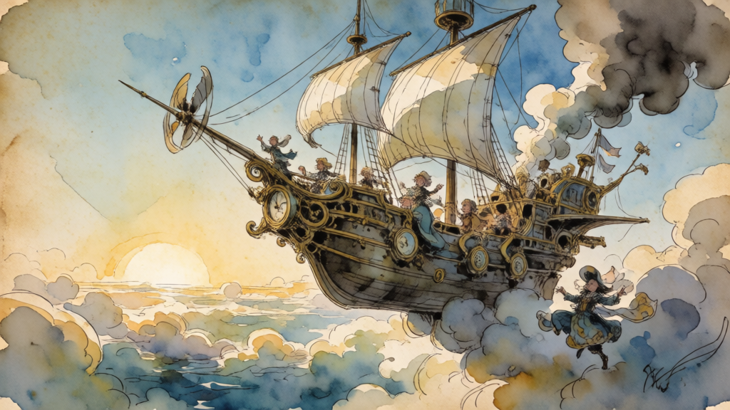 Steampunk Airship Vista
