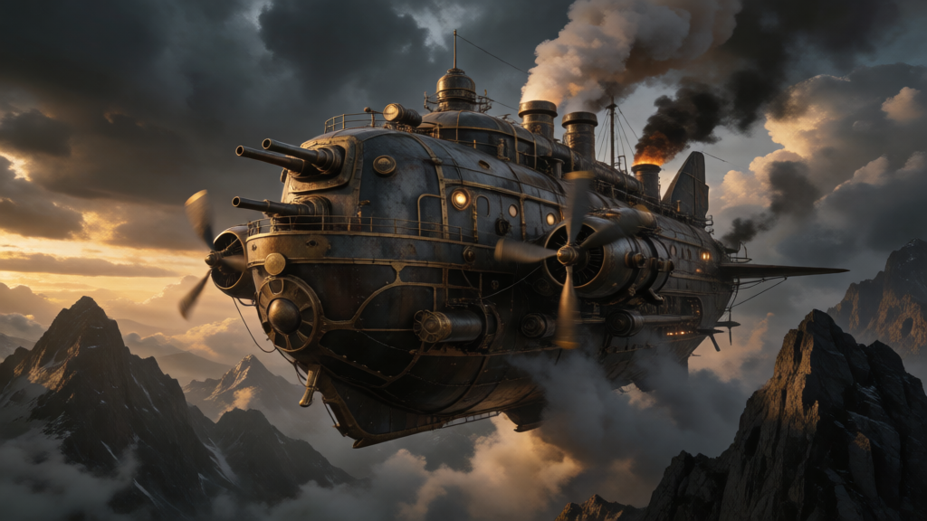 Steampunk Airship Vista