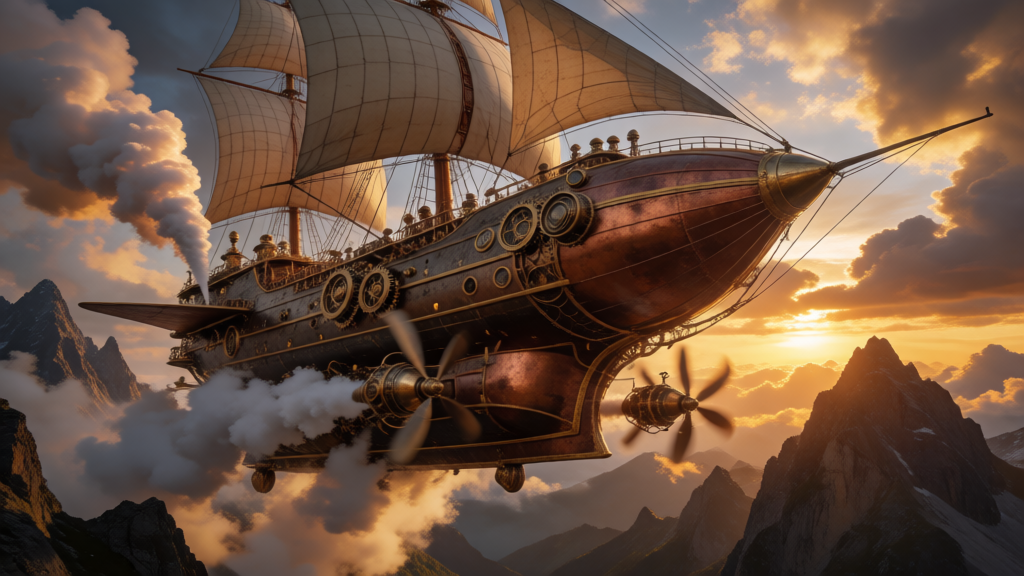 Steampunk Airship Vista