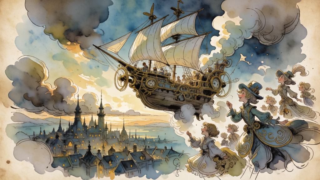 Steampunk Airship Vista