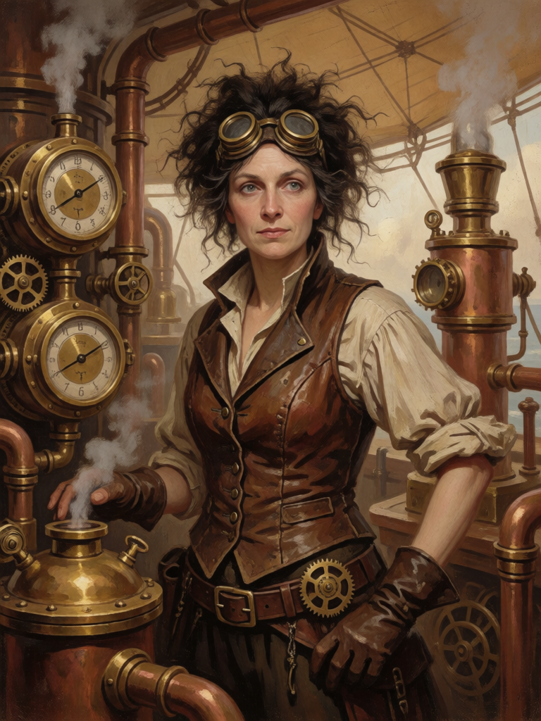 Steampunk Inventor Portrait
