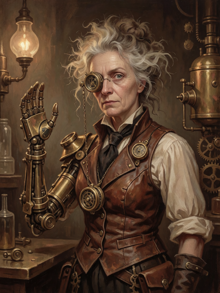 Steampunk Inventor Portrait
