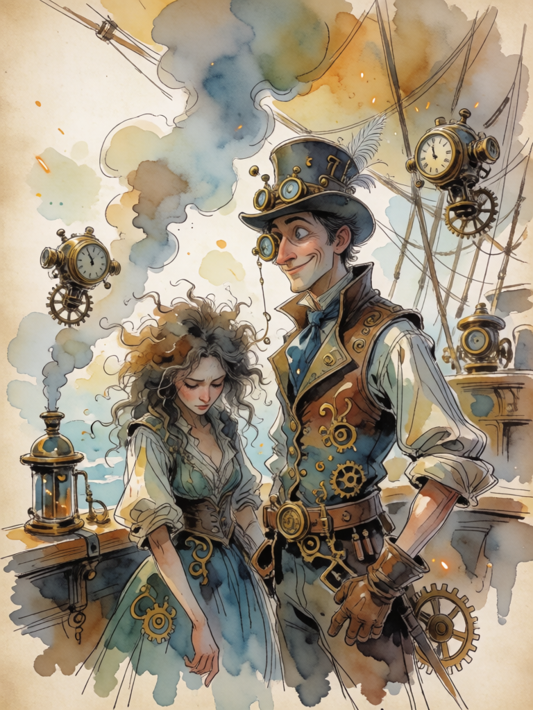 Steampunk Inventor Portrait