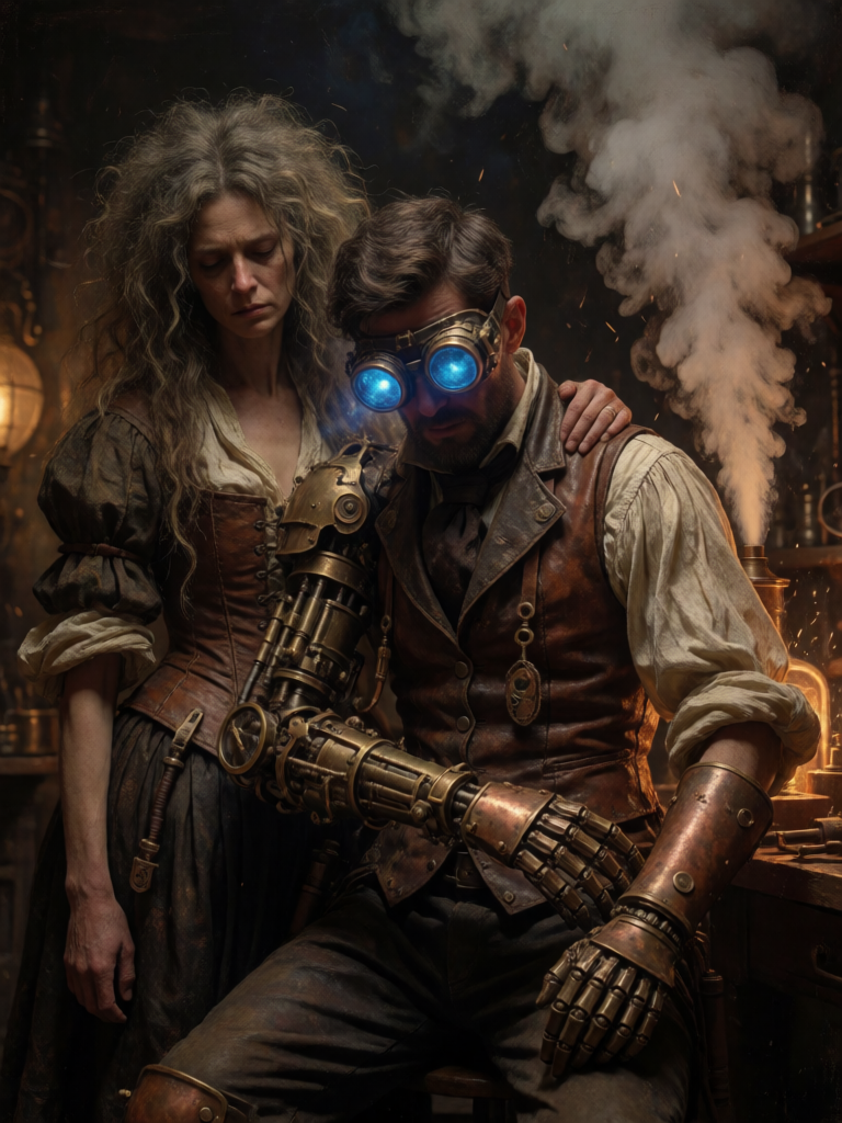 Steampunk Inventor Portrait