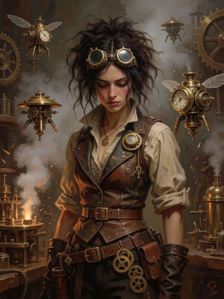 Steampunk Inventor Portrait