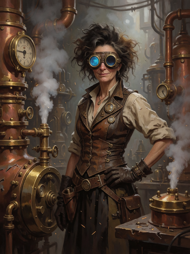 Steampunk Inventor Portrait