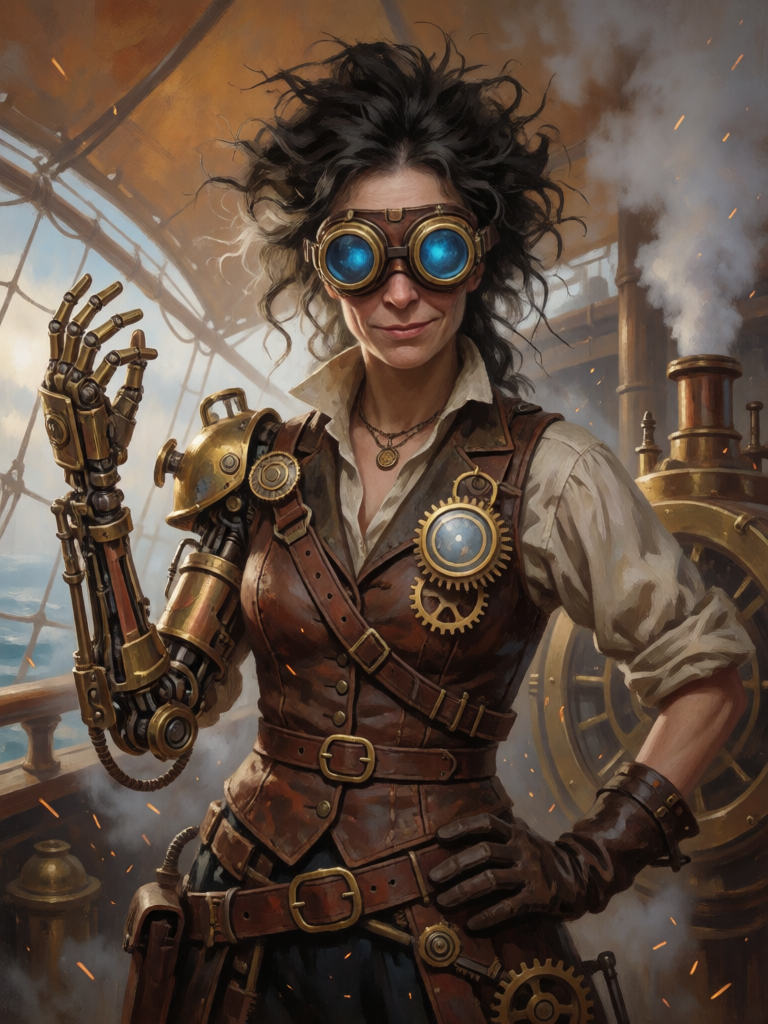 Steampunk Inventor Portrait