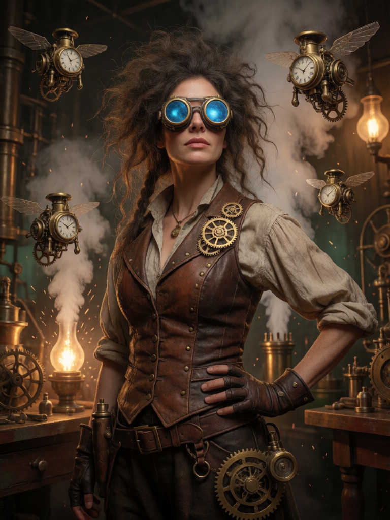 Steampunk Inventor Portrait